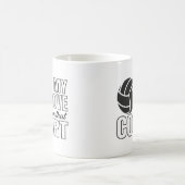 Spike, Kick, Swing! Volleyball, Fußball und Softba Kaffeetasse (Mittel)