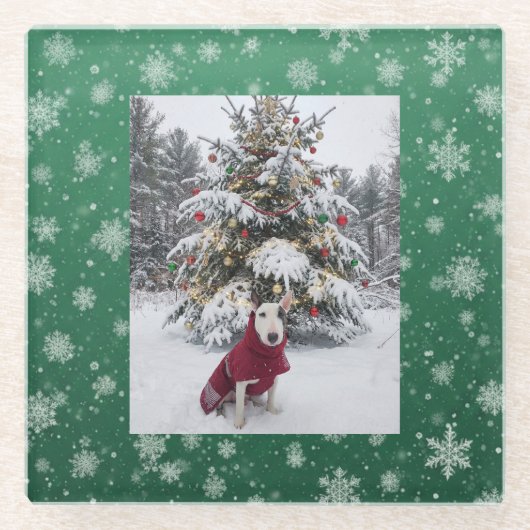 Spike "Let it snow" Glasuntersetzer (Vorderseite)