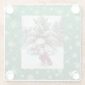 Spike "Let it snow" Glasuntersetzer (Rückseite)