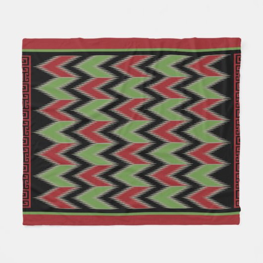 Spike Pattern 2 Fleecedecke (Vorderseite (Horizontal))