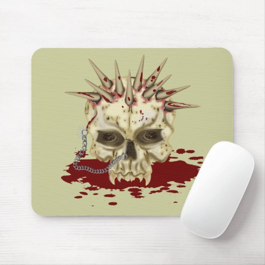 Spike Skull Mousepad (Mit Mouse)