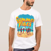 Spike the Sun: Summer Vibes Unleashed T-Shirt (Vorderseite)