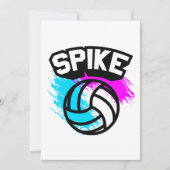 Spike Volleyball Einladung (Vorderseite)