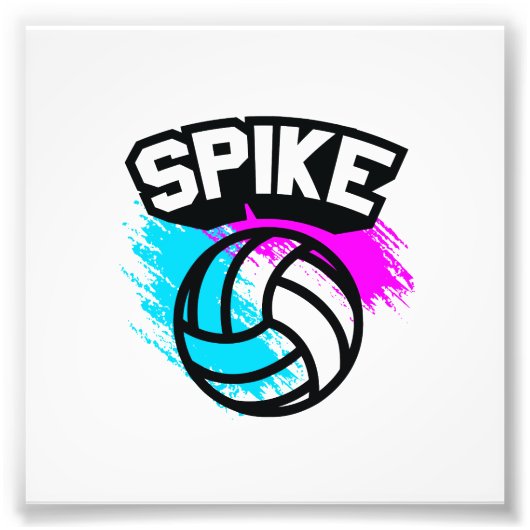 Spike Volleyball Fotodruck (Vorne)