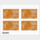 Spike Web Fraktal Background Rectangle Aufkleber (Blatt)