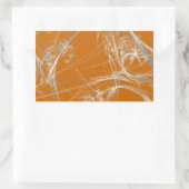 Spike Web Fraktal Background Rectangle Aufkleber (Tasche)