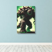 Spiked Abyssal Beast Leinwanddruck (Insitu (Holzboden))