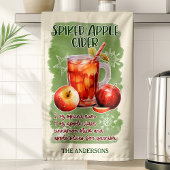 Spiked Apfelwein Weihnachtscocktail Rezept Geschirrtuch