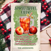 Spiked Apfelwein Weihnachtscocktail Rezept Geschirrtuch