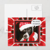 Spiked Eggnog Dog Postkarte (Vorne/Hinten)