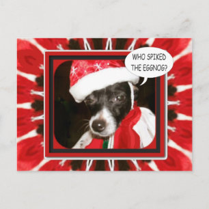 Spiked Eggnog Dog Postkarte