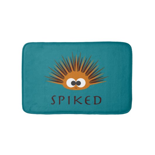 Spiked! Orange Urchin Badematte (Vorderseite)
