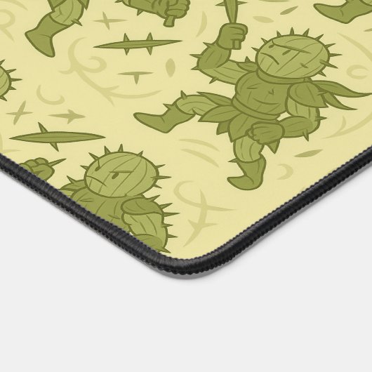 Spiked Plant Fighter  Schreibtischunterlage (Ecke)