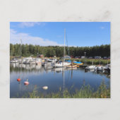 Spiken Harbour View, Kallandso, Schweden Postkarte (Vorderseite)