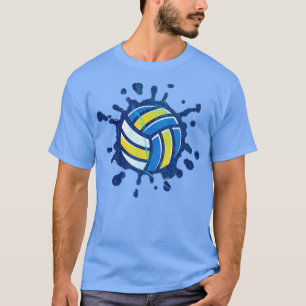 Spiker Setter Server Beach Volleyball Wasserplatin T-Shirt