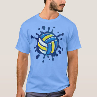 Spiker Setter Server Beach Volleyball Wasserplatin T-Shirt