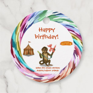 Spikes Ballon-Affen-Magie Geschenkanhänger