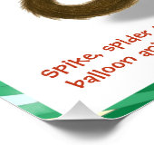 Spikes Ballon-Affen-Magie Poster (Ecke)