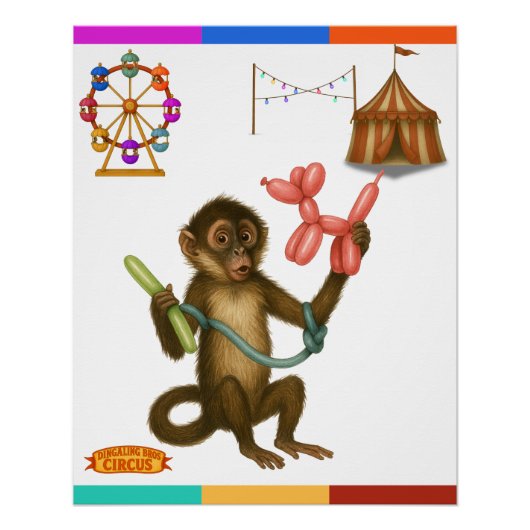 Spikes Ballon-Affen-Magie Poster (Vorderseite)
