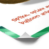 Spikes Ballon-Affen-Magie Poster (Ecke)