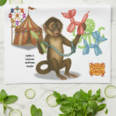 Spike's balloon monkey magic geschirrtuch (Gefaltet)