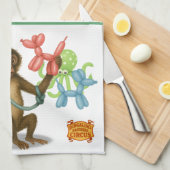 Spike's balloon monkey magic geschirrtuch (Viertel Falte)