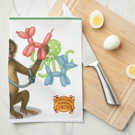 Spike's balloon monkey magic geschirrtuch (Viertel Falte)
