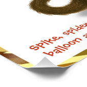 Spike's balloon monkey magic poster (Ecke)