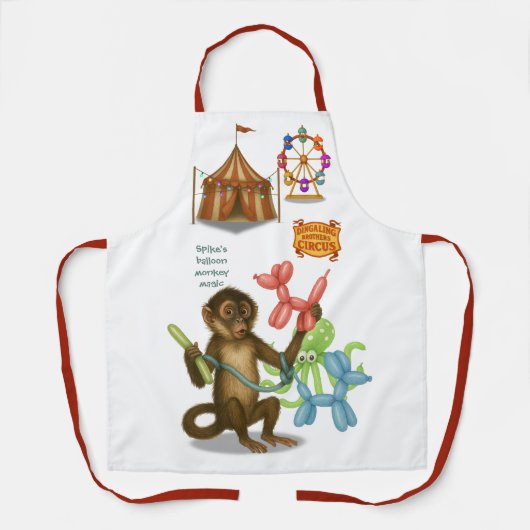 Spike's balloon monkey magic schürze (Vorderseite)