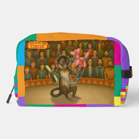 Spike's balloon monkey magic waschbeutel (Rückseite)