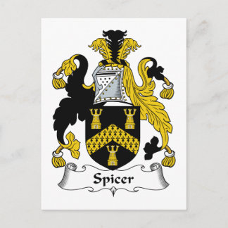 Spikes Familienwappen Postkarte