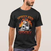 Spikey and Spooky" Hexenmeister Halloween T-Shirt (Vorderseite)