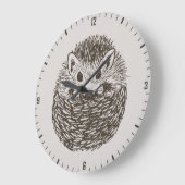 Spikey Ball Liebe - Sweet Hokey Pokey Igel Große Wanduhr (Winkel)