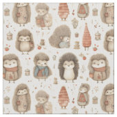 Spikey Charm: Whimsy-Igel Stoff (Nahaufnahme)