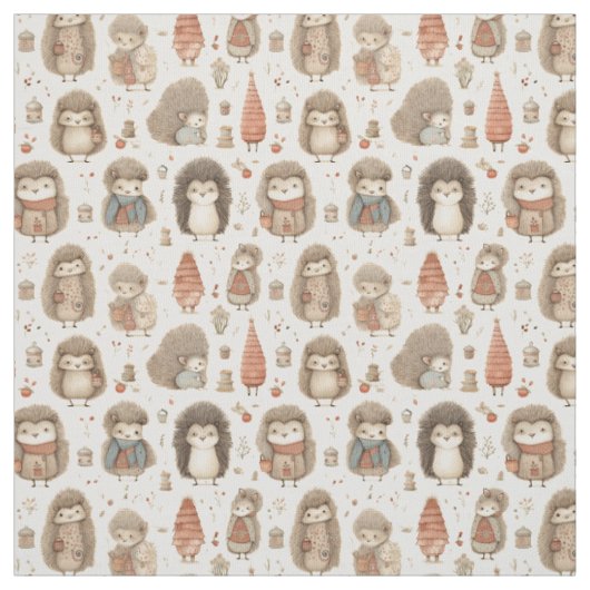 Spikey Charm: Whimsy-Igel Stoff (Muster)