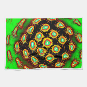Spiky Burst Fusion – Modern Kitchen Towel Geschirrtuch
