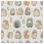 Spiky Charm: Whimsy Porcupine Stoff (Nahaufnahme)