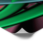 Spiky Gothic Spiral Poster (Ecke)