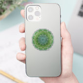 Spiky Green Blume Mandala Aufkleber (Telefon)