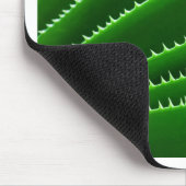 Spiky Green Leaf Muster Mousepad (Ecke)