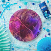 Spiky Shiny Imitate Glastextur Abstraktes Design Pappteller (Party)