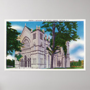 Spiless View of St. Joseph's Cathedral Poster