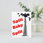 Spill Baby Spill! Postkarte (Stehend Vorderseite)