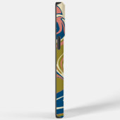 Spill - Blau, Olivgrün, Rosa und Creme Case-Mate iPhone Hülle (Rückseite / Rechts)