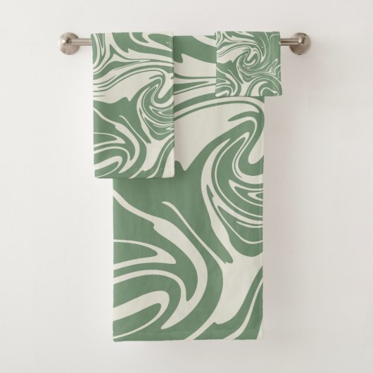 Spill - Grün Badhandtuch Set (Insitu)