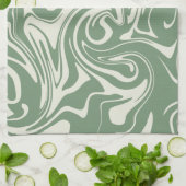 Spill - Grün Geschirrtuch (Gefaltet)