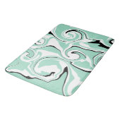 Spill - Grün (Minze) Badematte (Schrägansicht)