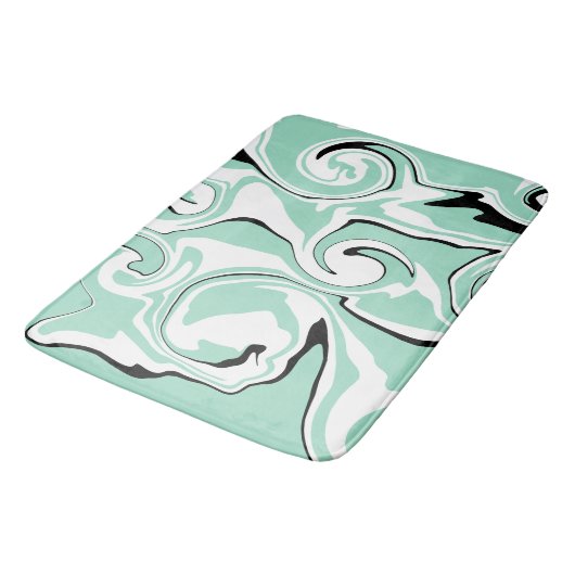 Spill - Grün (Minze) Badematte (Schrägansicht)