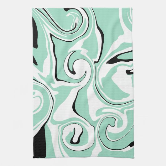 Spill - Grün (Minze) Geschirrtuch (Vertikal)