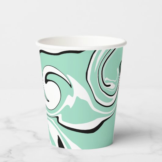 Spill - Grün (Minze) Pappbecher (Rückseite)